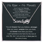 No Rain - No Flowers | I Love You | Paw Print Name Necklace