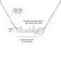 No Rain - No Flowers | I Love You | Paw Print Name Necklace