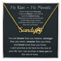 No Rain - No Flowers | I Love You | Paw Print Name Necklace