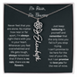 No Rain, No Flowers - Never Feel That You Are Alone - Birth Flower Name Necklace