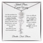 Inhale Peace, Exhale Worry | Breathe. Trust. Bloom | Birth Flower Name Necklace