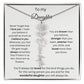 To My Daughter - Never Forget - Birth Flower Name Necklace