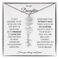 To My Daughter - You Are Brilliant - Flower Name Necklace