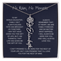 To My Bonus Daughter | No Rain, No Flowers | Flower Name Necklace
