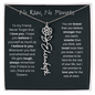 To My Friend | Never Forget That I Love You | Flower Name Necklace