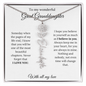 To My Wonderful Great Granddaughter | I Believe In You | Flower Name Necklace