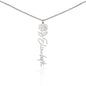To My Daughter | I Love You | Birth Flower Name Necklace