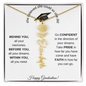 Happy Graduation | She Believed She Could So She Did | Birth Flower Name Necklace