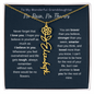 To My Wonderful Granddaughter | No Rain, No Flowers | Birth Flower Name Necklace