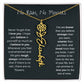 No Rain - No Flowers - Never Forget That I Love You | Birth Flower Name Necklace *