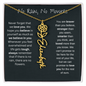 No Rain No Flowers - We Love You - Birth Flower Name Necklace