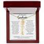 To A Beautiful Graduate - Congratulations - Flower Name Necklace