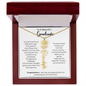 To A Beautiful Graduate - Celebrate This Moment - Flower Name Necklace