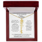 To My Wonderful Niece - Birth Flower Name Necklace