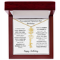 To A Special Friend On Her Birthday | Birth Flower Name Necklace