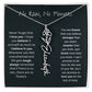 Never Forget That I Love You - Flower Name Necklace
