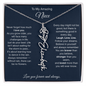 To My Amazing Niece | Love You Forever and Always | Flower Name Necklace