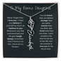 To My Bonus Daughter - Never Forget That I Love You | Birth Flower Name Necklace