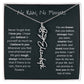Never Forget That I Love You | Flower Name Necklace