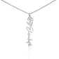 Never Forget That I Love You | Birth Flower Name Necklace