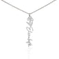 No Rain No Flowers - We Love You - Birth Flower Name Necklace