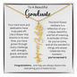 To A Beautiful Graduate - Congratulations - Flower Name Necklace