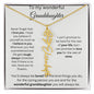 [FOR LIMITED TIME] To My Wonderful Granddaughter - You'll Always Be Loved - Flower Name Necklace