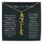 No Rain - No Flowers - Never Forget That I Love You | Birth Flower Name Necklace