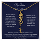 [LIMITED TIME ONLY] No Rain No Flowers | Believe In Yourself | Flower Name Necklace