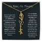 Never Forget That I Love You - Flower Name Necklace