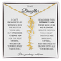 To My Daughter - You Are Brilliant - Flower Name Necklace