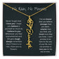 No Rain - No Flowers - Never Forget That I Love You | Birth Flower Name Necklace *