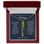 To My Special Mom On Her Birthday | I Love You | Birth Flower Name Necklace