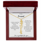 To My Friend | I'm So Grateful For You | Birth Flower Name Necklace