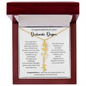 Congratulations On Your Doctorate Degree - You've Earned It - Flower Name Necklace
