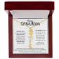 Happy Graduation | Take Pride | Birth Flower Name Necklace