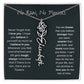 Never Forget That I Love You - Flower Name Necklace