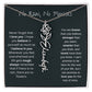 Never Forget That I Love You | Flower Name Necklace
