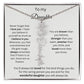 To My Daughter - Never Forget - Birth Flower Name Necklace
