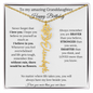 To My Amazing Granddaughter | Happy Birthday | Birth Flower Name Necklace