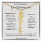 To Our Wonderful Great Granddaughter | I Love You Forever | Flower Name Necklace
