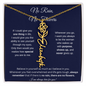 [LIMITED TIME ONLY] No Rain No Flowers | Believe In Yourself | Flower Name Necklace