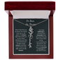 No Rain, No Flowers - Never Feel That You Are Alone - Birth Flower Name Necklace