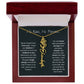 Never Forget That I Love You - Flower Name Necklace