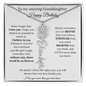 To My Amazing Granddaughter | Happy Birthday | Birth Flower Name Necklace