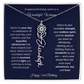 Happy 53rd Birthday - Personalized Birth Flower Name Necklace with Message Card