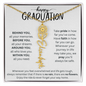 Happy Graduation | Take Pride | Birth Flower Name Necklace