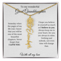To My Wonderful Great Granddaughter | I Believe In You | Flower Name Necklace