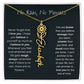Never Forget That I Love You - Flower Name Necklace