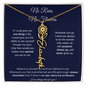 [LIMITED TIME ONLY] No Rain No Flowers | Believe In Yourself | Flower Name Necklace